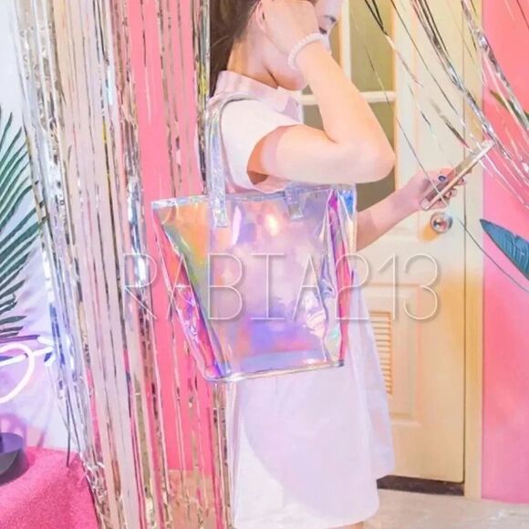 Large Iridescent Tote Bag  - Picture 2 of 5